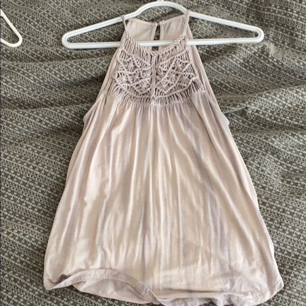 american eagle halter flowy tank